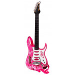 Detská elektrická gitara - ružová